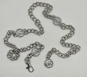 MK Michael Kors Designer Silver Chain Link Belt 38" Length - Picture 1 of 2