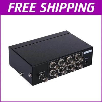 Compact 8-Port BNC Video Splitter - 1080P Resolution for Superior Surveillance - Image 1 of 4