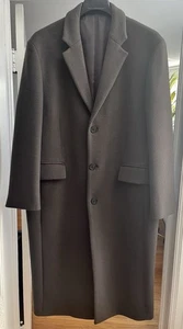 NWOT Musinsa Standard Single Breasted Wool Cashmere Blnd Coat Gunmetal Brown XXL - Picture 1 of 8