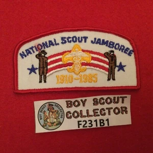 Pfadfinder CSP 1985 National Scout Jamboree Sanitätsoffizier Stab Aufnäher rot Br. - Bild 1 von 2