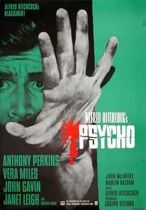 PSYCHO Alfred Hitchcock Anthony Perkins WA-Filmplakat GEROLLT 1972 - Picture 1 of 1
