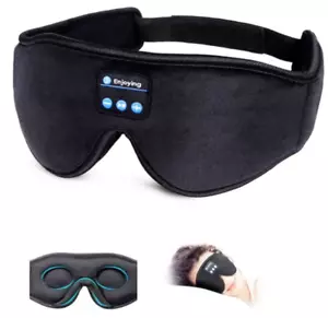 3D Wireless Bluetooth Music Eye Mask Sleep with Stereo Blindfold Travel Soft NEW - Picture 1 of 6