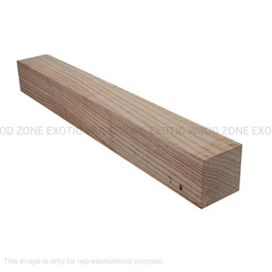 Juego de 5 paquetes, tablero de madera cuadrado para torneado de ceniza blanca bloque de madera de 2" x 2" x 24" - Imagen 1 de 6
