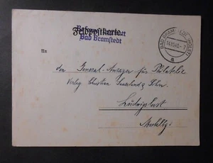 DEUTSCHLAND,GERMANY 1940 BAD BRAMFTEDT FELD Postkarte - Bild 1 von 2