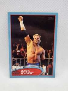 2012 Topps WWE Raw #19 Zack Ryder Blue Parallel Border Wrestling Trading Card NM - Picture 1 of 6