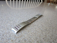 Admiral SS Center Expansion Red Insert Watch Band Curved 18mm Ends 214 #W67