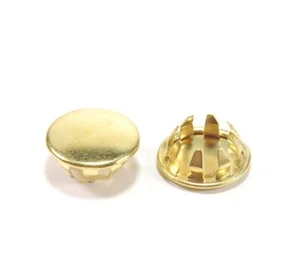 Lotto di 24 - Spina a scatto per foro/pannello in ottone massiccio. Adatto per diapositive da 1/2" a quasi 9/16" - Foto 1 di 1