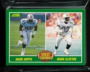 1989 Puntuación #217 Mark Duper/Mark Clayton "Great Combos" Delfines Lote de (10) - Imagen 1 de 1