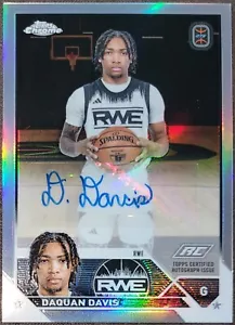 2024 Topps Chrome Overtime Elite DAQUAN DAVIS Autograph #A-DD - Foto 1 di 1
