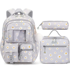 Backpack for Girls Boys 3Pcs Waterproof Kids Backpack with Lunch Box & Pencil... - Picture 1 of 8