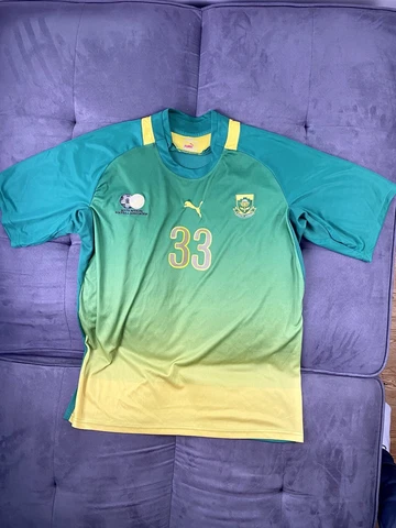 South Africa Puma Football Shirt Away Soccer Jersey Men Size XL Cover