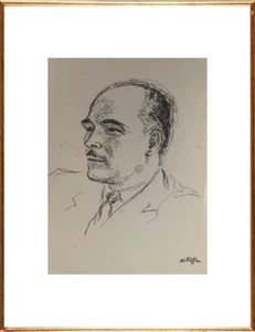 CHARLES KIFFER (1902-1992) PORTRAIT VON BRUNO COQUATRIX L'OLYMPIA 1960 (738) - Bild 1 von 7