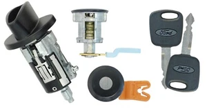 Ford Explorer 1999 Ignition & 2 Black Door Locks with 2 Ford Transponder Keys - Picture 1 of 6