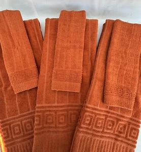 Handtücher Vintage Royal Family by Cannon Burnt Orange 6 Stück Handtuch & Gesichtstuch EUC - Bild 1 von 7