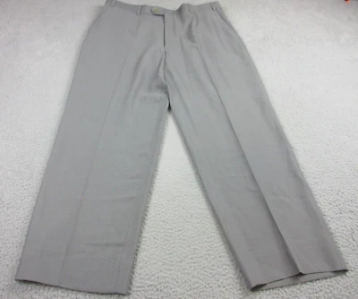 Armani Collezioni Pantalones Para Hombres 38 Gris Lana Pantalones Vestido Italia NUEVO 38X29 Foto 1 de 4