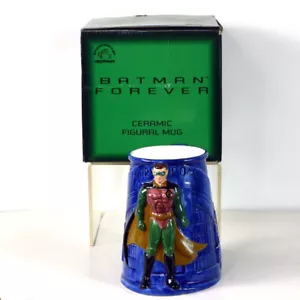 Batman Forever Robin Figurina Tazza Ceramica Applausi 1995 In scatola - Foto 1 di 8