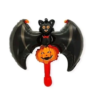 5 Stück Mini Fledermaus mit Kürbis Folienballons Luftfüllung Party Deko Halloween - Bild 1 von 2