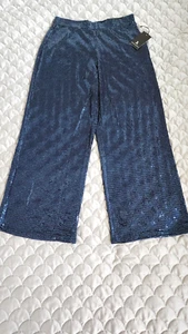 Pantalones Jules & Leopold Pull-on elásticos pierna ancha tiro alto con bolsillos M nuevos con etiquetas - Imagen 1 de 11