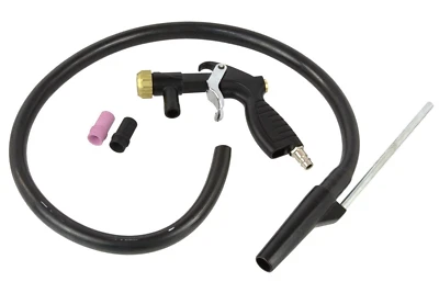 GEKO Sandstrahlpistole Druckluft Strahlpistole Sandstrahler Sandstrahlgerät 2 Düsen