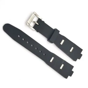 8x21mm Black Silicone Rubber Watch Strap Band Fits For Bvlgari - Picture 1 of 5