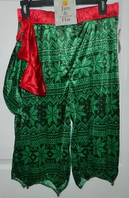 NUEVO CON ETIQUETAS JOE BOXER Hombre Verde Rojo NAVIDAD ELFO MERMELADA SHORTS + SOMBRERO Conjunto Campanas Conjunto S Foto 1 de 4