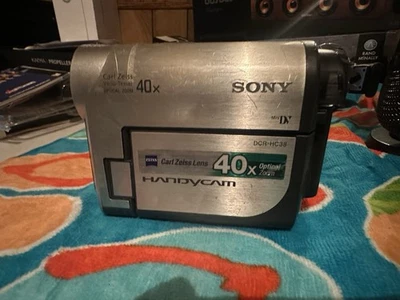 Sony DCR-HC38 MiniDV Silver Digital Camcorder 40x Optical Zoom Tested Works - Image 1 of 4
