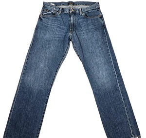 Polo Ralph Lauren Jeans Uomo 34x29 Blu Denim Gamba Dritta Pantaloni Vestibilità Classica - Foto 1 di 16