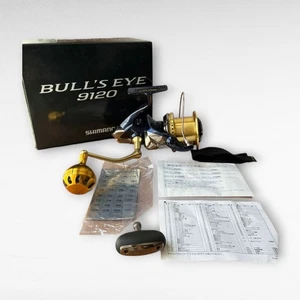Shimano Bull'S Eye 9120 Spin Cast Reel Gold, Durable, 3.5 Gear Ratio Used - Picture 1 of 12