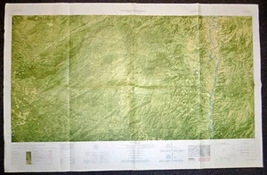 6538 iv - MAP - 1966 Laos Border - Sigma - Most Dangerous Place in Vietnam War - Picture 1 of 13