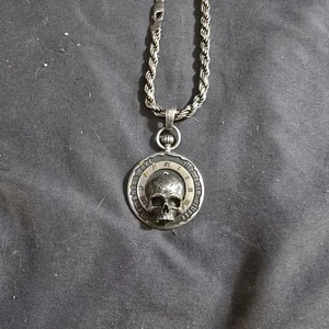 Sandro Verardi Skull Pendant Vanitas Memnto Mori Biker - Picture 1 of 4