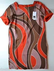 NWT $740 M Missoni Abstract Print Silk Dress Size 6(US) or 42(IT) - Picture 1 of 10