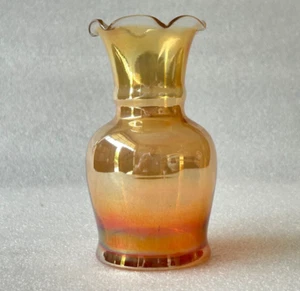 1930'sVINTAGE ORIGINAL MARIGOLD FLOWER VASE CARNIVAL GLASS MULTIPURPOSE USE - Picture 1 of 13