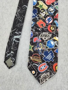Corbata vintage 1994 Ralph Marlin equipos de la NHL hockey sobre hielo - Imagen 1 de 9