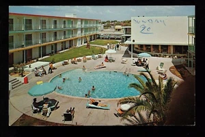 Tarjeta postal vintage de Tidelands Motor Inn, Stone Avenue, Tucson, Arizona - Imagen 1 de 2