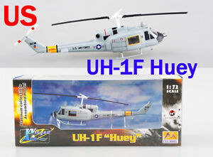 Easy Model 1/72 US UH-1F Huey Helicopter Utility Plastic Model #36917