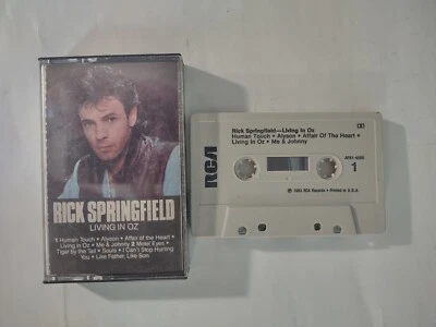 RICK SPRINGFIELD LIVING IN OZ CASSETTE TAPE Foto 1 de 2