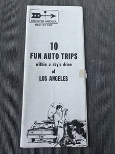 10 Fun Auto Trips within a day's drive Los Angeles California brochure 1960s - Picture 1 of 1