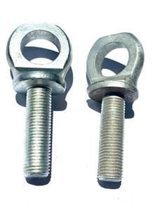 Lot Of 2 Eyebolts 7/16-20 Eye is 3/4 Inch Aircraft USA - Bild 1 von 2