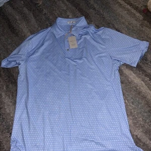 Peter Millar Crown Sport Seeing Double Skulls Golf Polo Shirt Sz XL NWT $110 - Picture 1 of 7