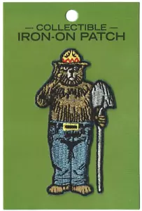 OFFICIAL SMOKEY BEAR Patch Iron-on Embroidered Boy Girl Friend NEW -WE SHIP FAST - Picture 1 of 3