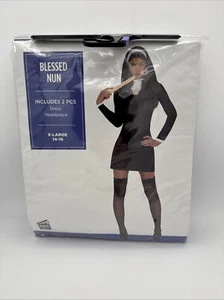 Blessed Nun Sexy Habit Religious Catholic Fancy Dress Up Halloween Adult Costume - Picture 1 of 8
