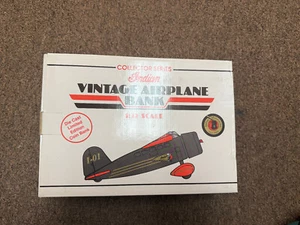 Collector Series Indian Vintage Airplane Coin Bank Die Cast Limited Edition - Picture 1 of 4