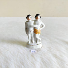 Antique Original Old Chang & Eng Bunker Siamese Twins Porcelain Figure Japan 22