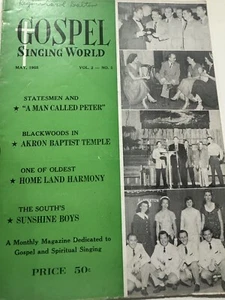 Southern Gospel Singing World Magazine May 1955 Statesmen Qt Happy Goodman Famil - Bild 1 von 3