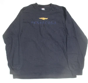 Vtg U.S. Naval Aviation Sweatshirt Pensacola Florida US Navy L 42-44 Hanes Beefy - Picture 1 of 3