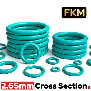 Juntas tóricas de goma métricas FKM 2,65 mm sección transversal 6 mm-250 mm ID - sellos de anillo tórico - Imagen 1 de 6