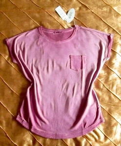 EDC BY ESPRIT DAMEN TUNIKA OVERSIZE RIPP SHIRT WASHED USED PINK ROSA M, 38 NEU - Bild 1 von 12