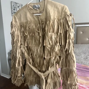 Vintage/The Look /Women's stylish beige jacket/ Size 12/ Uzet - Picture 1 of 5
