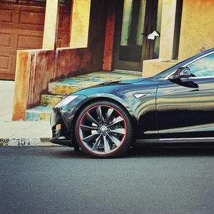 PROTEZIONE CERCHI E STYLING adatto per anelli di protezione cerchi Tesla Roadster Model S 3 Y - Foto 1 di 11