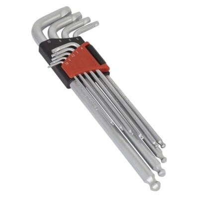 Sealey AK7180 Ball-End Hex Key Set 9pc Lock-On - Metric - Image 1 of 4